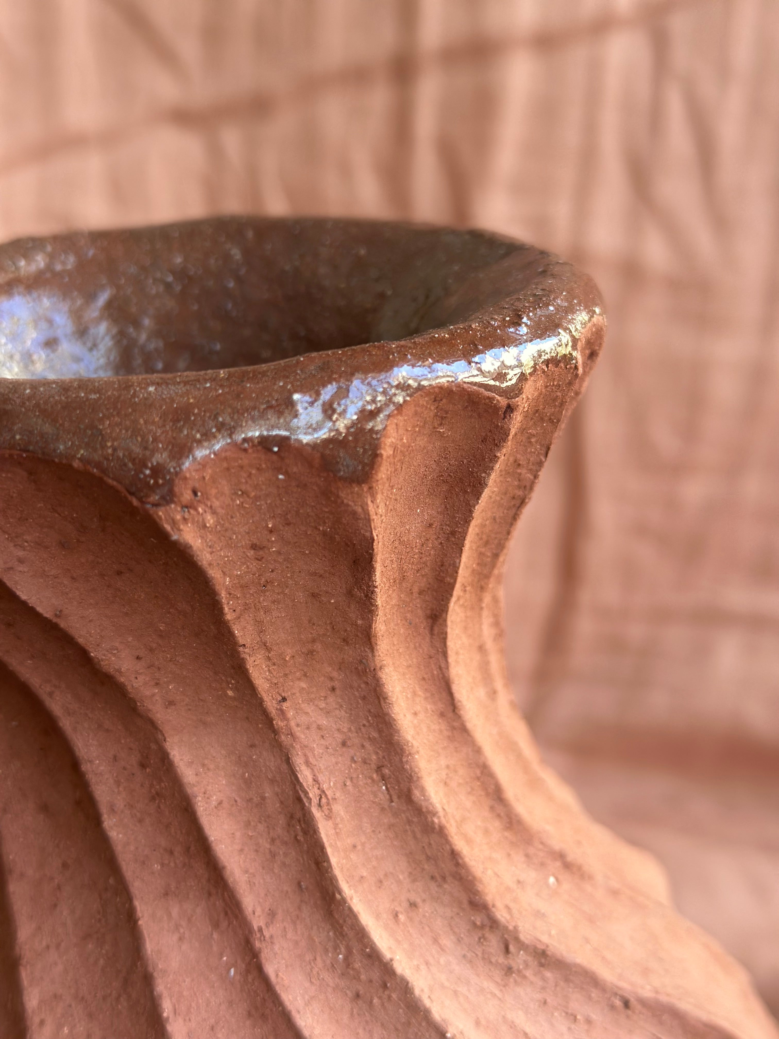 Red Spiral Vessel