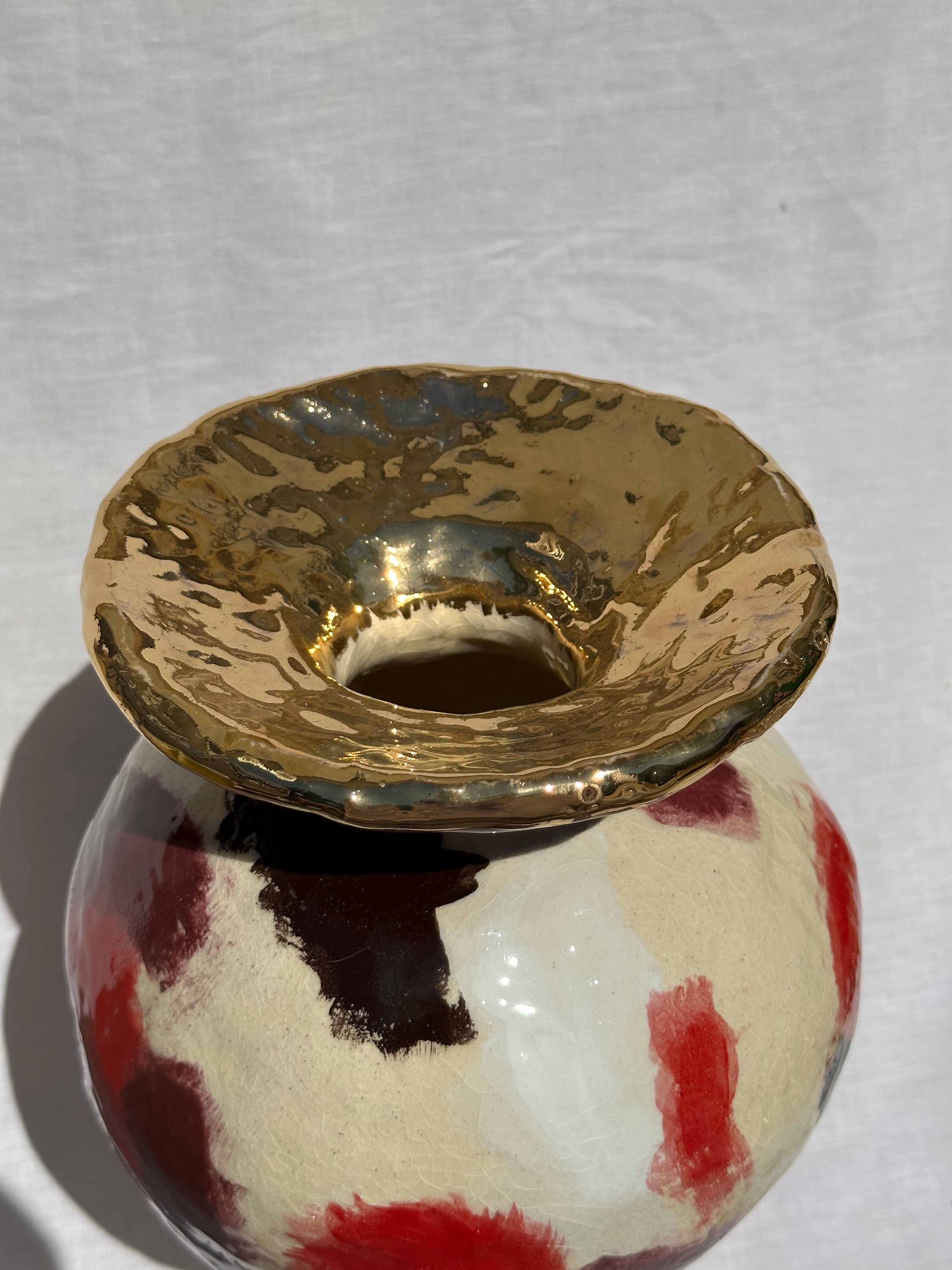 Red Wildflower Vessel (Large)
