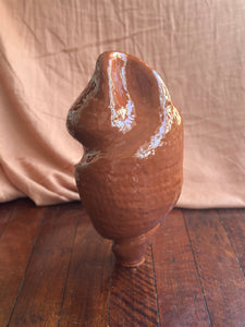 Red Terracotta Spiral Sculpture