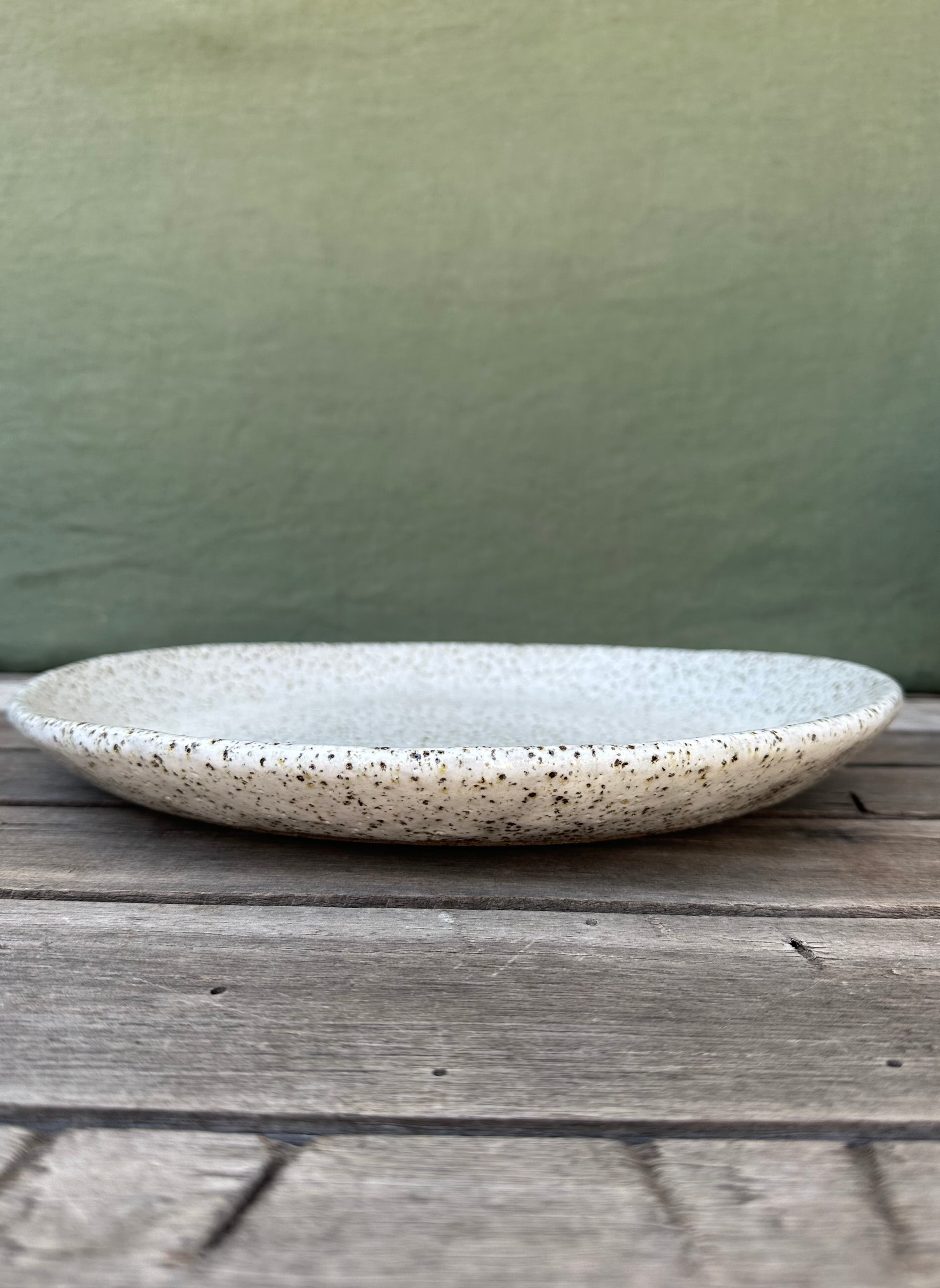 Speckle Round Serving Platter