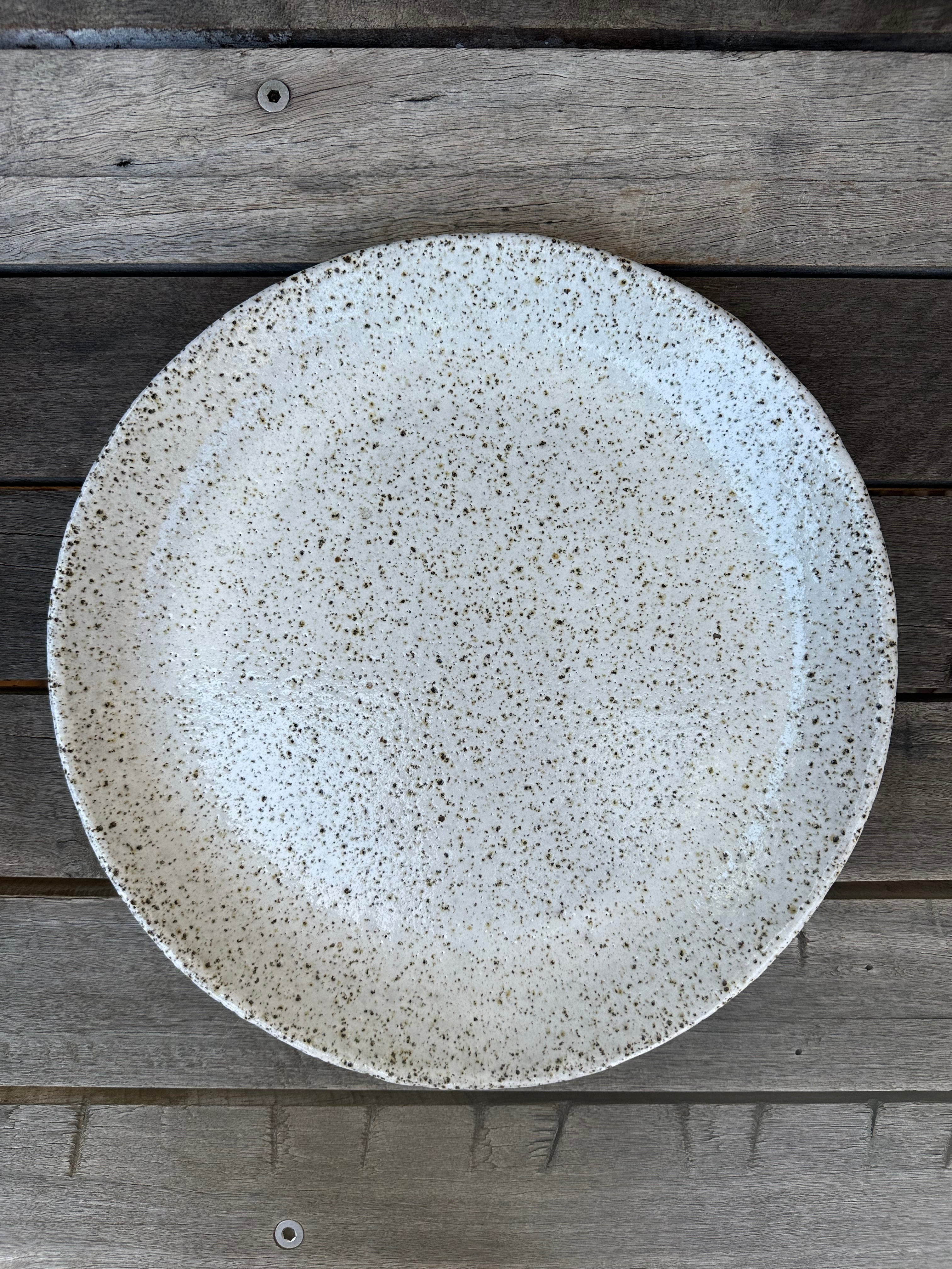 Speckle Round Serving Platter