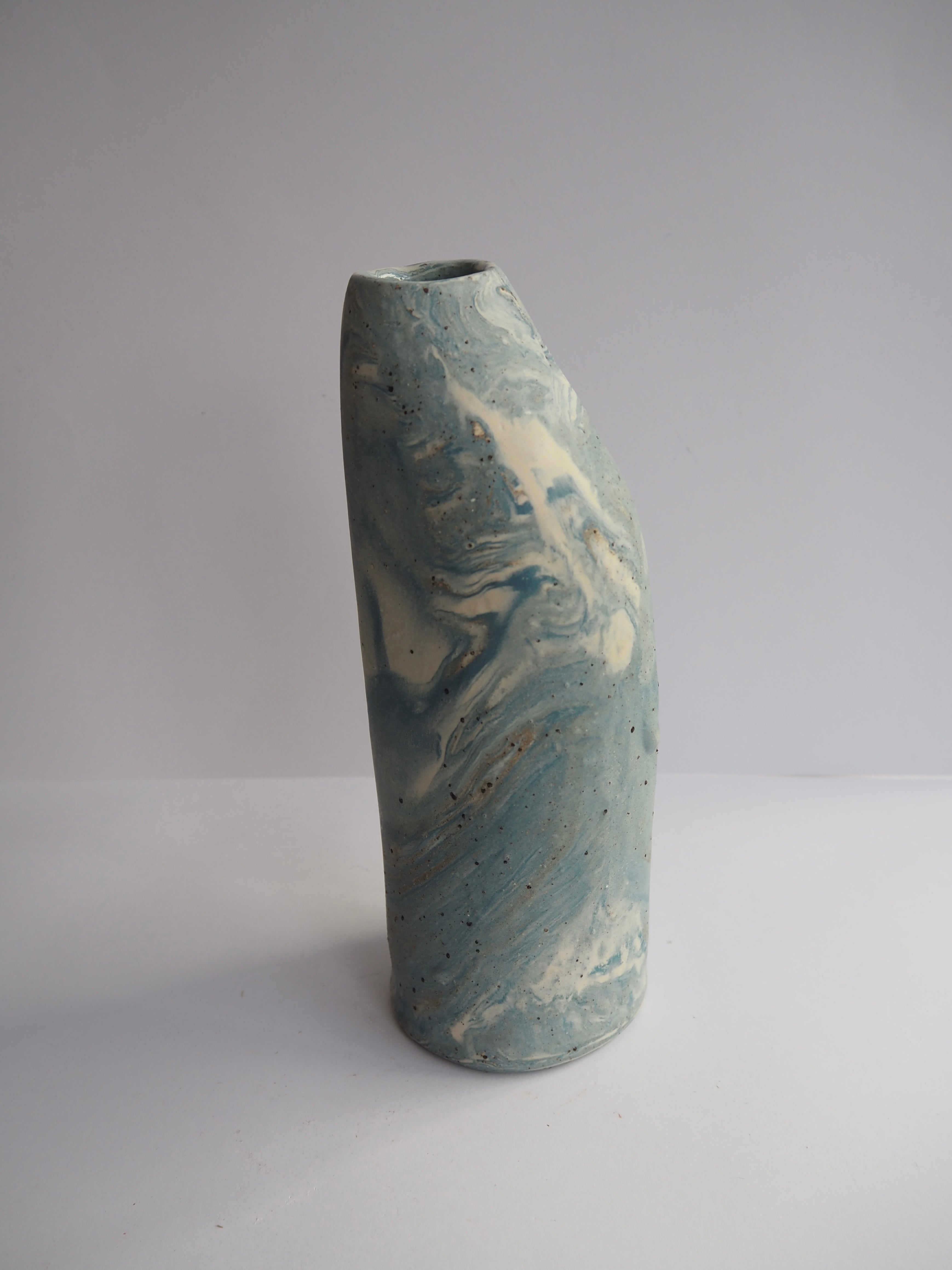 Blue Marble Vase