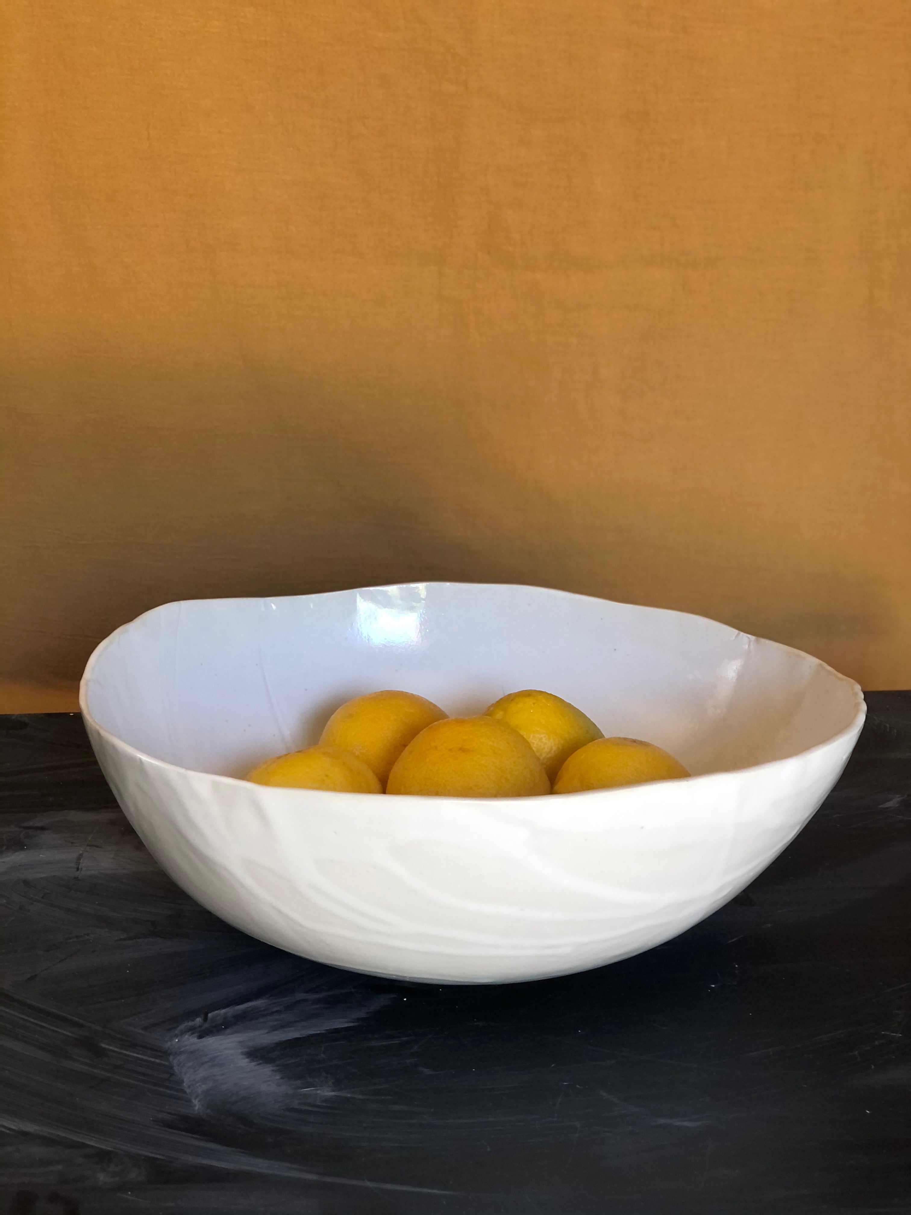 White Fruit Bowl - Large