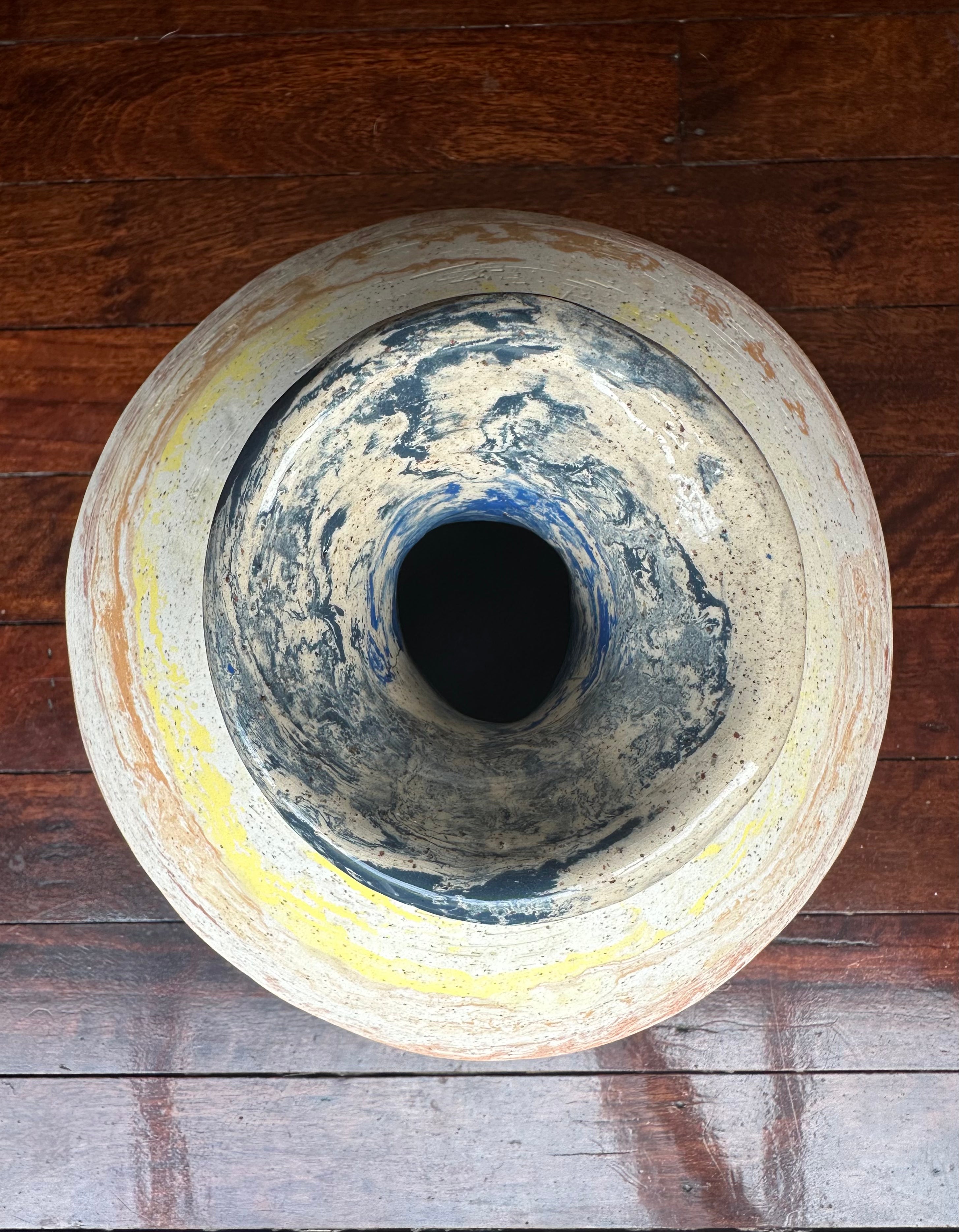 Rainbow Marble Vase
