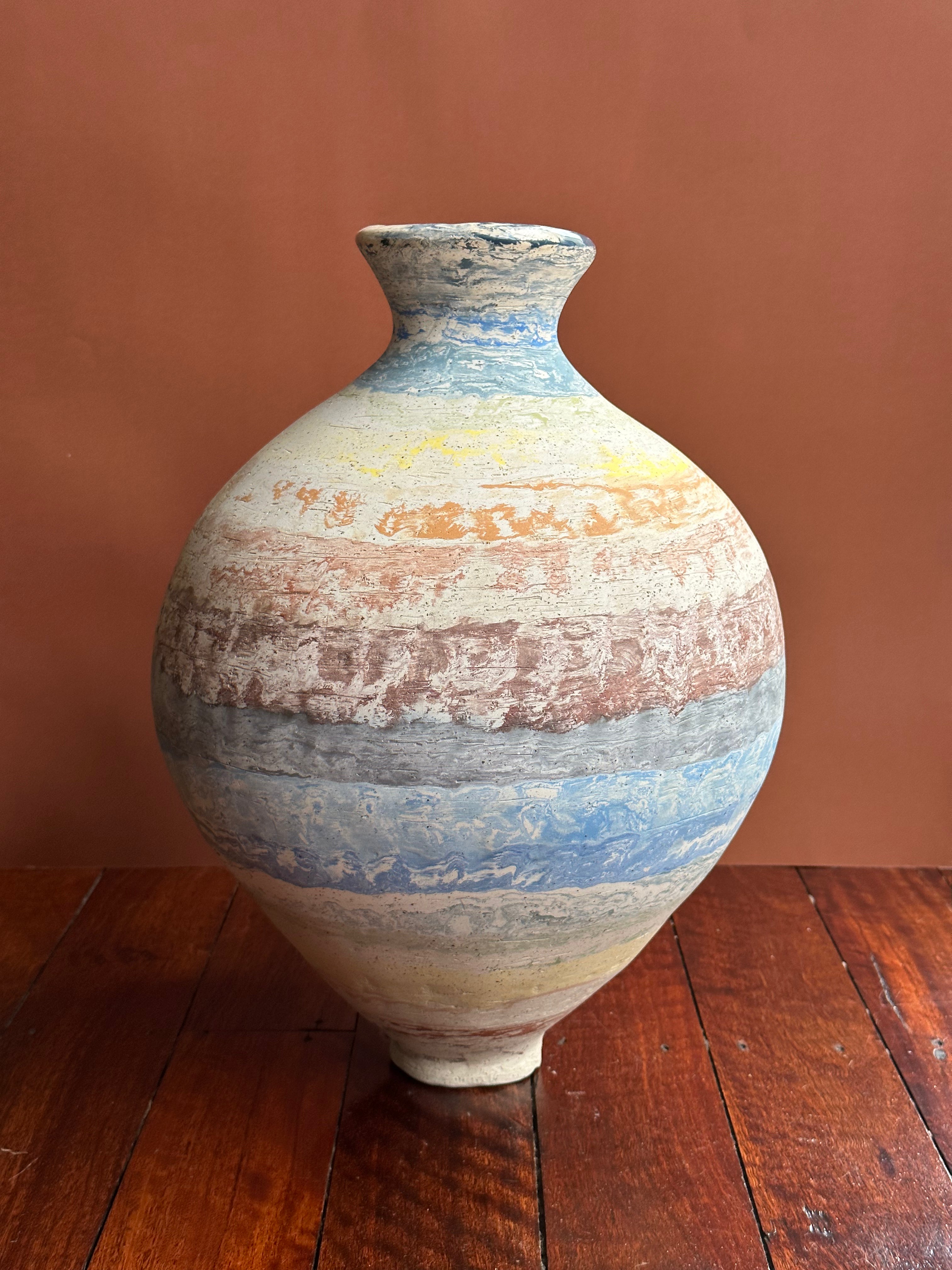 Rainbow Marble Vase