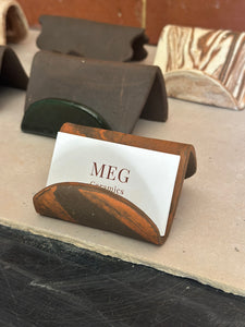 Marble business card holder