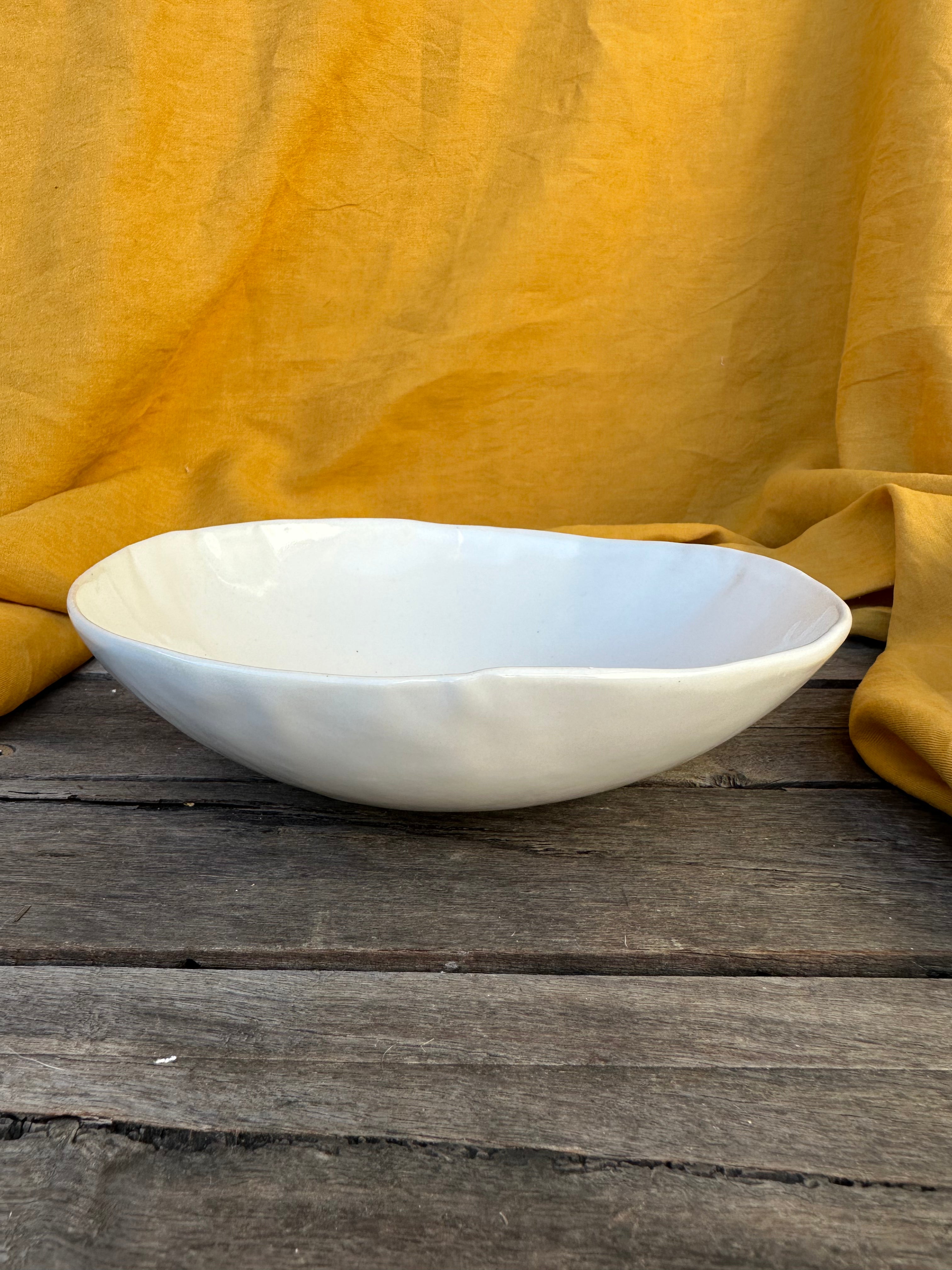 Large daily bowl - white gloss