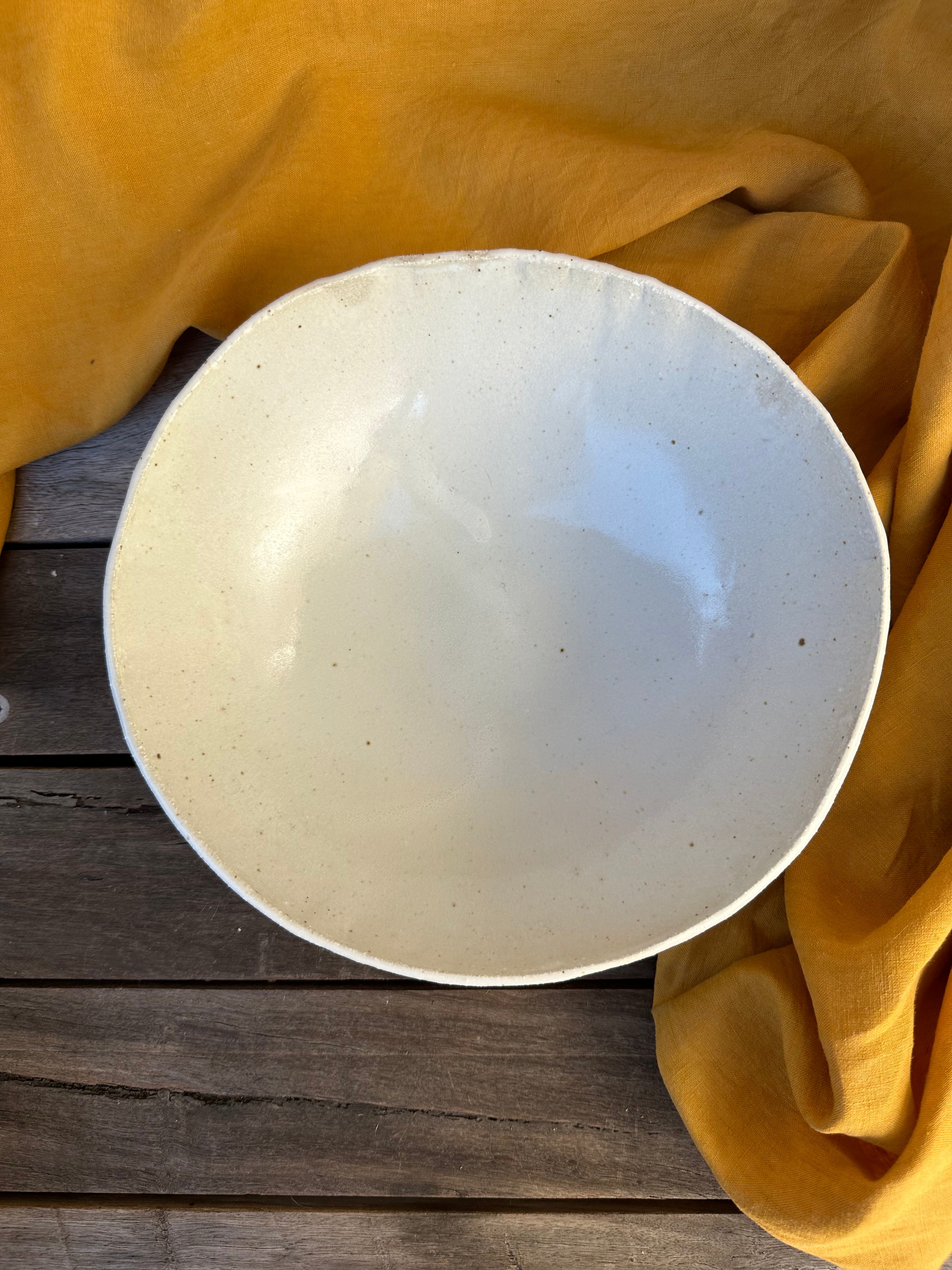 Large raku bowl