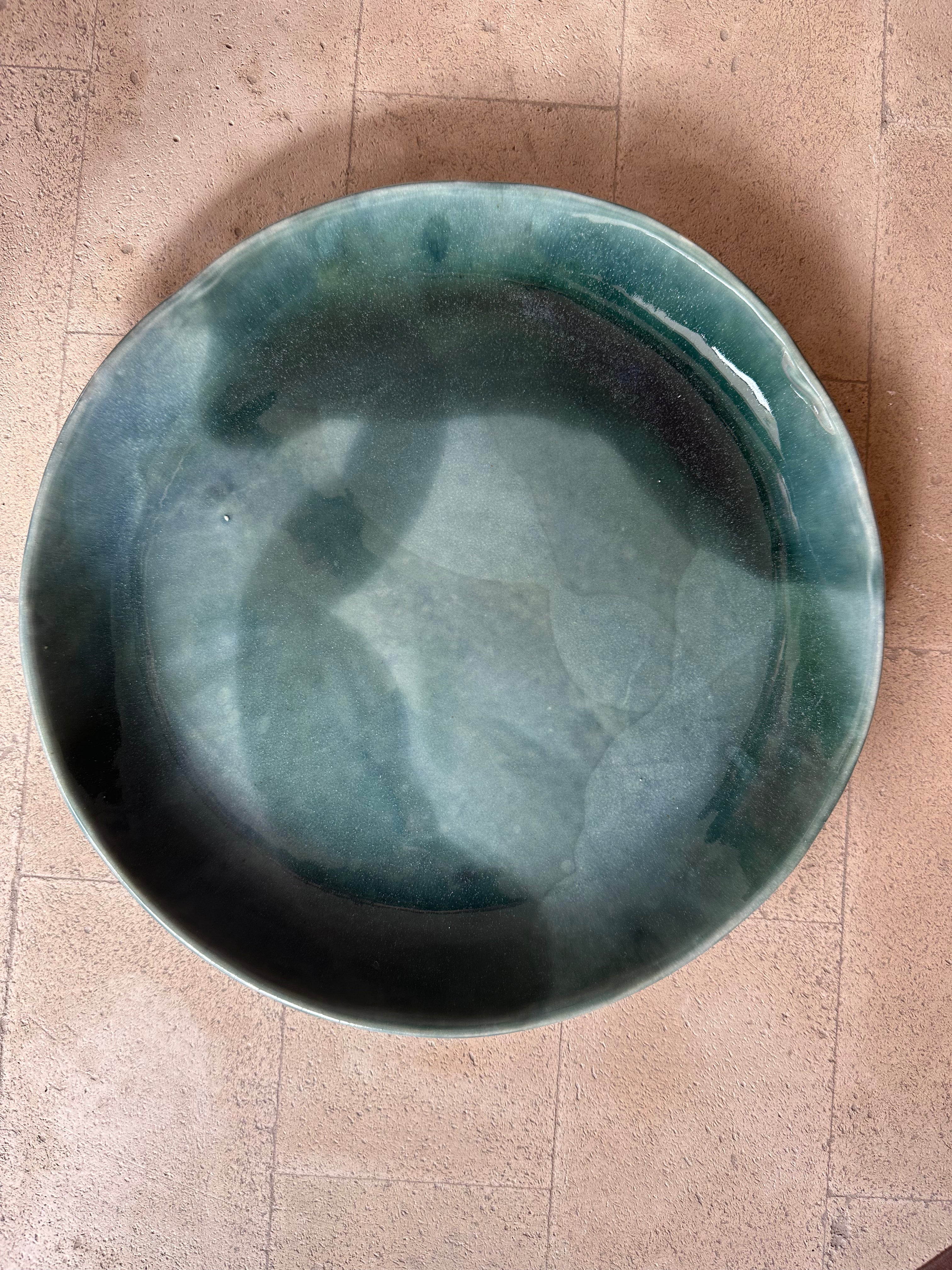 Round Serving Platter - Ocean