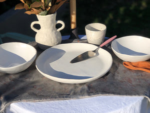 Speckle Round Serving Platter