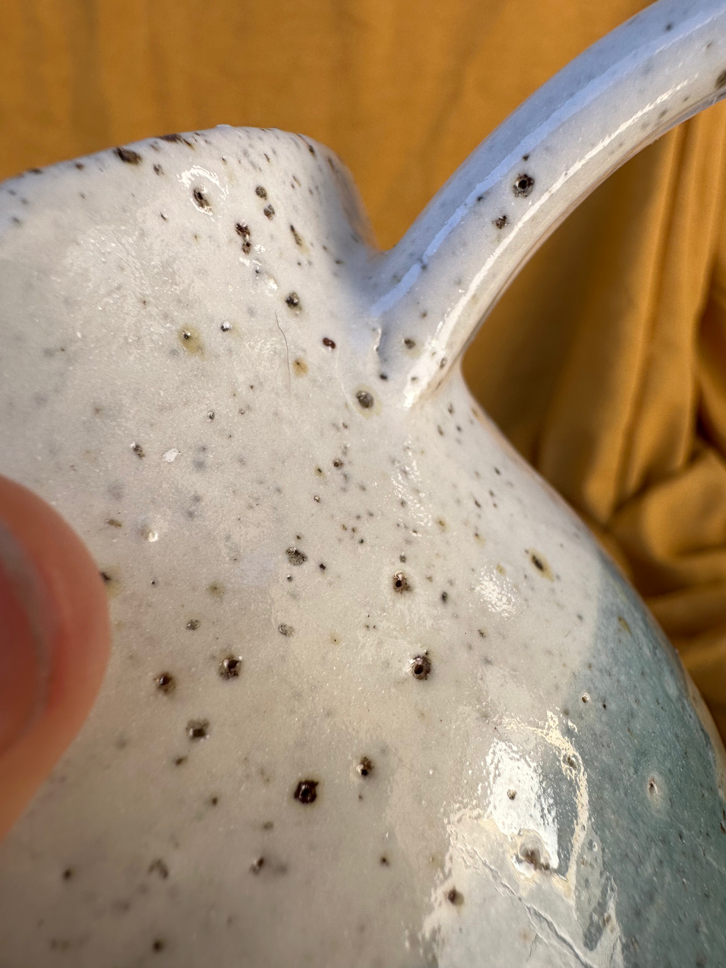 Ocean + speckle hug mug