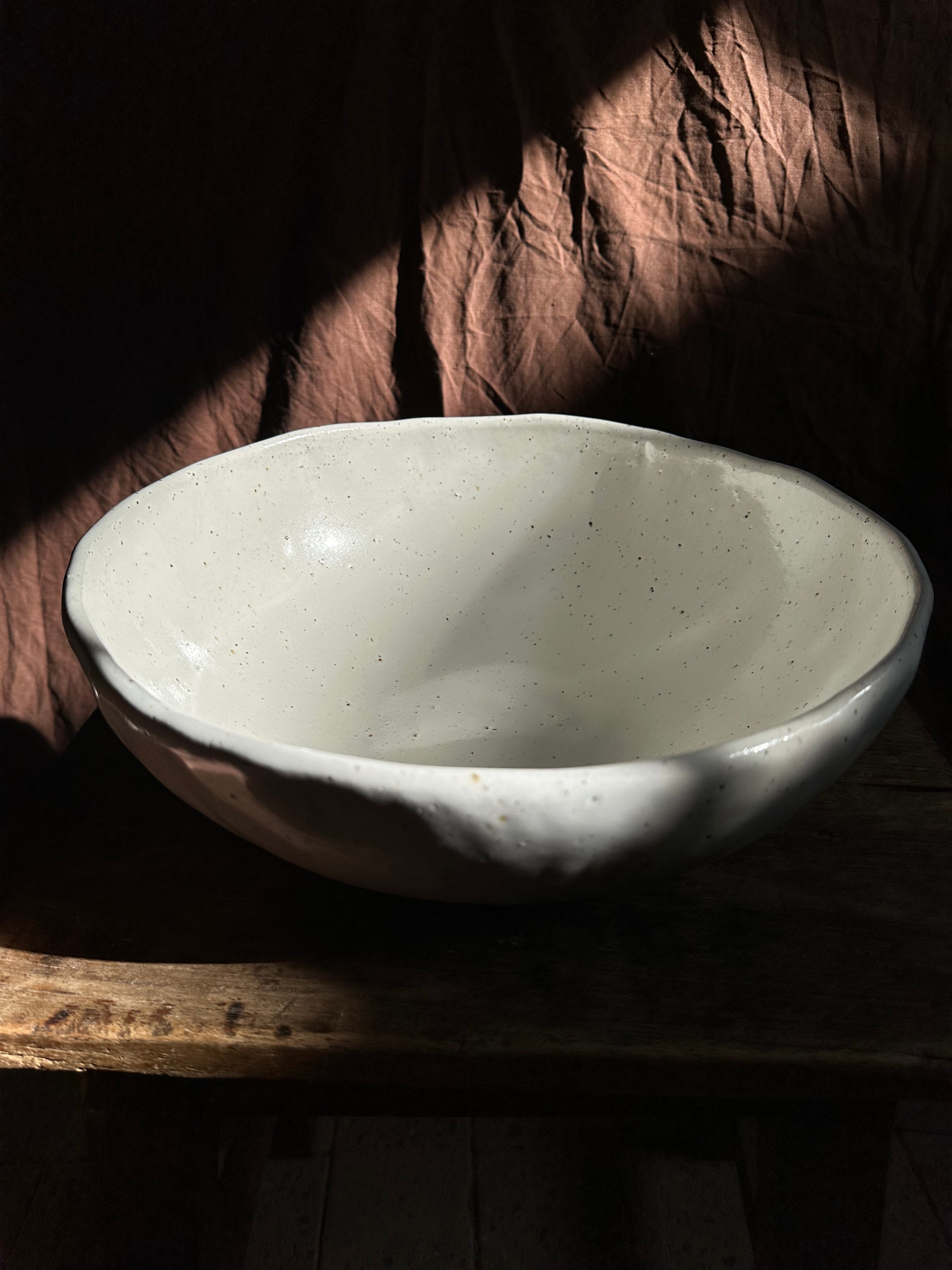 White Fruit Bowl - Large