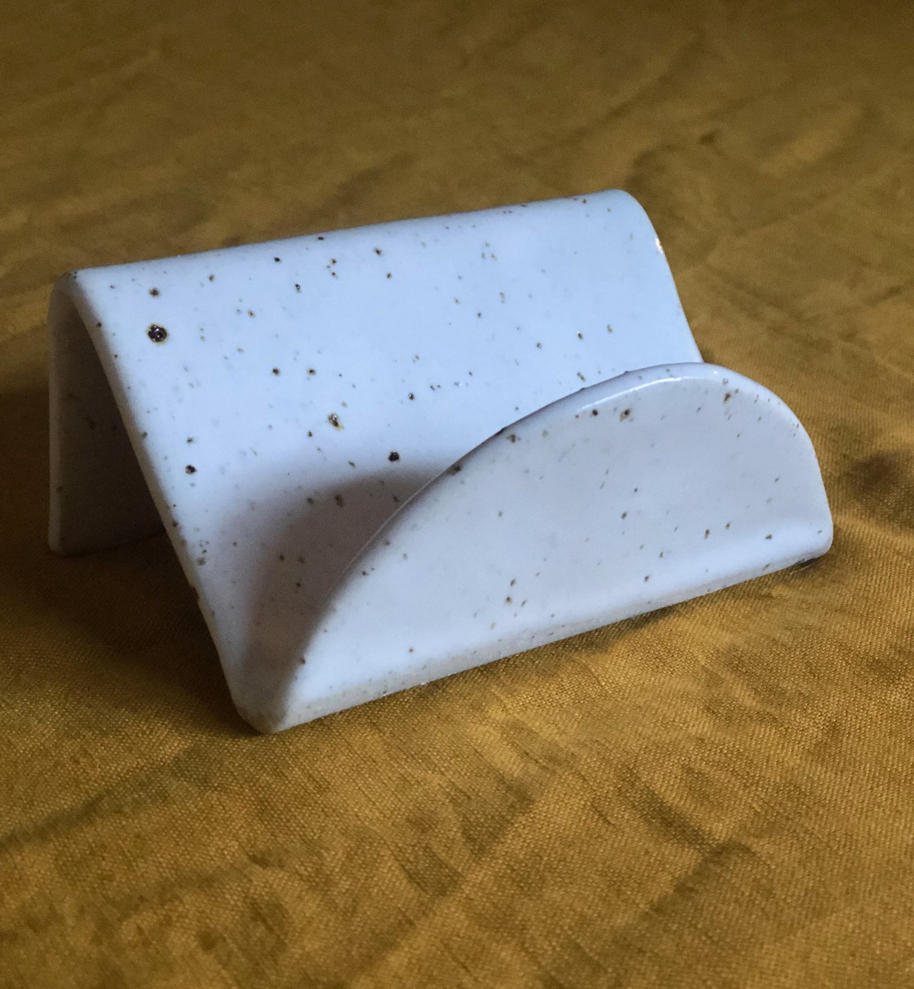 Speckle business card holder