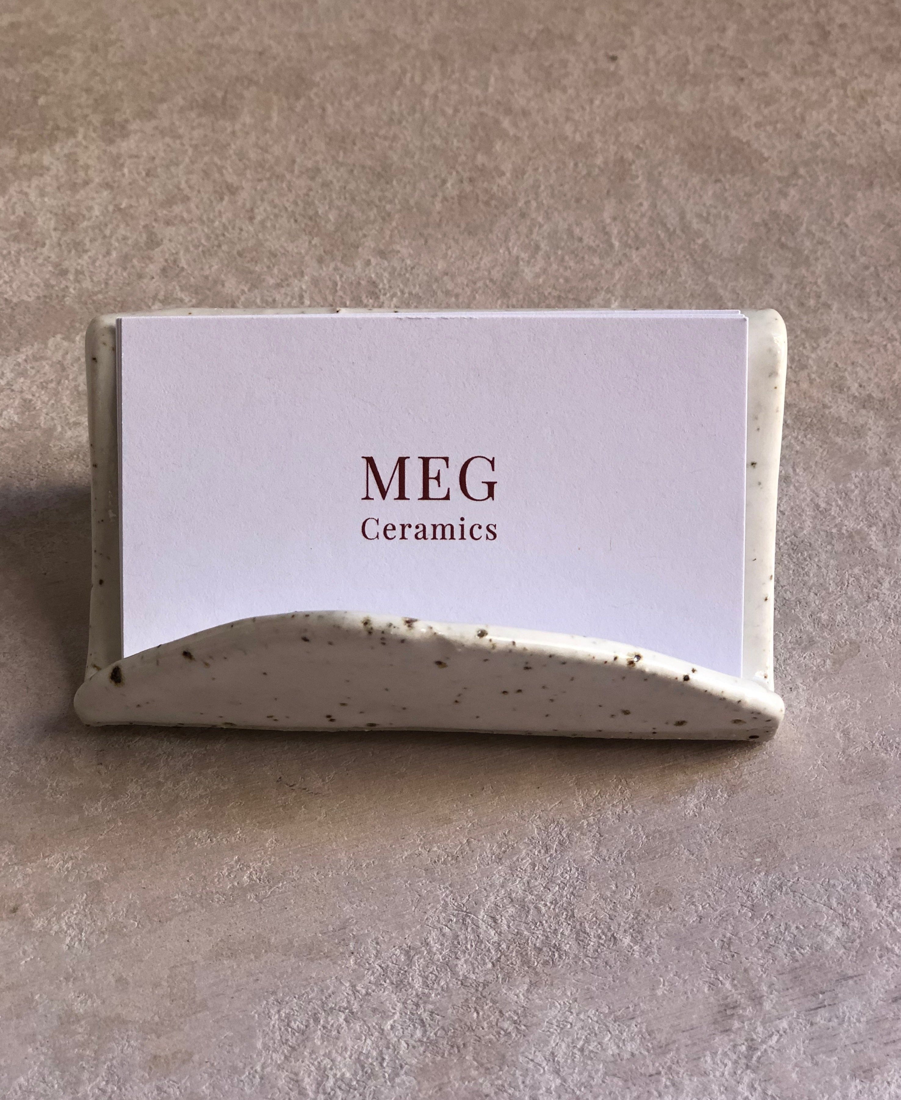 Speckle business card holder