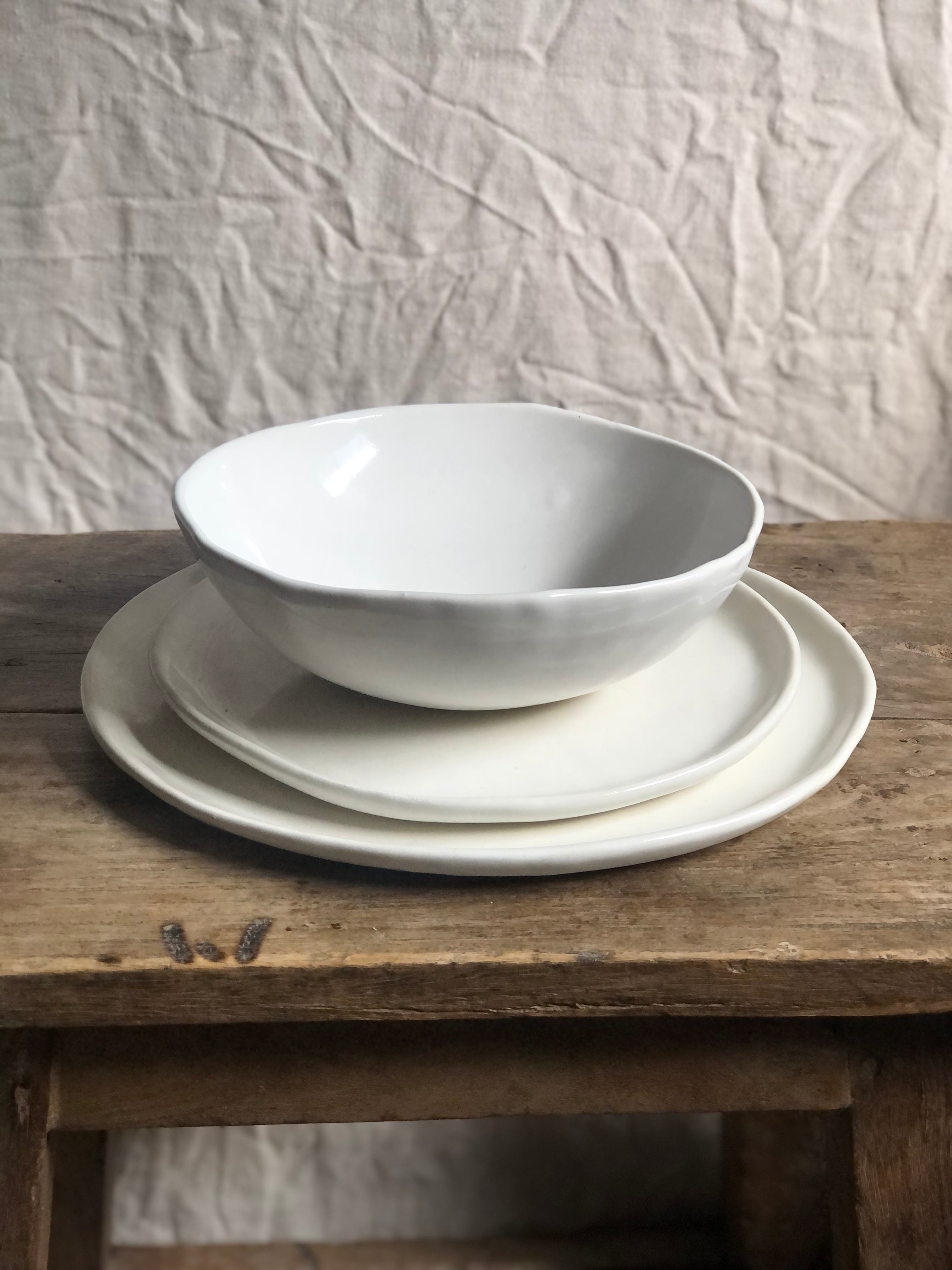 Dinner Set - Gloss White